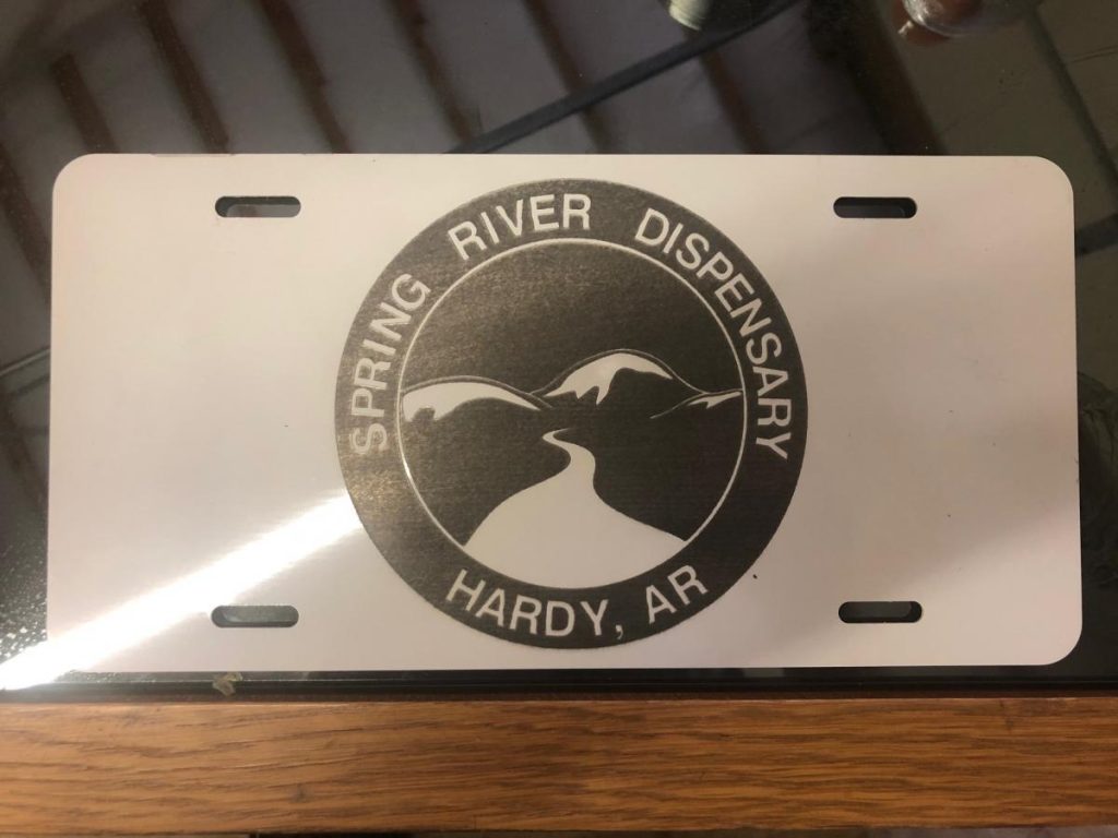 Spring River Dispensary logo plate